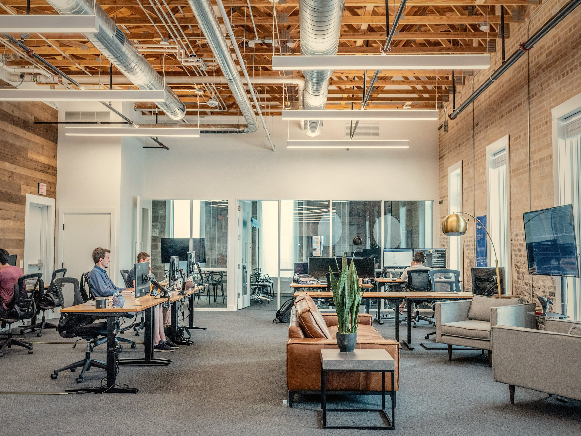 An open-plan office